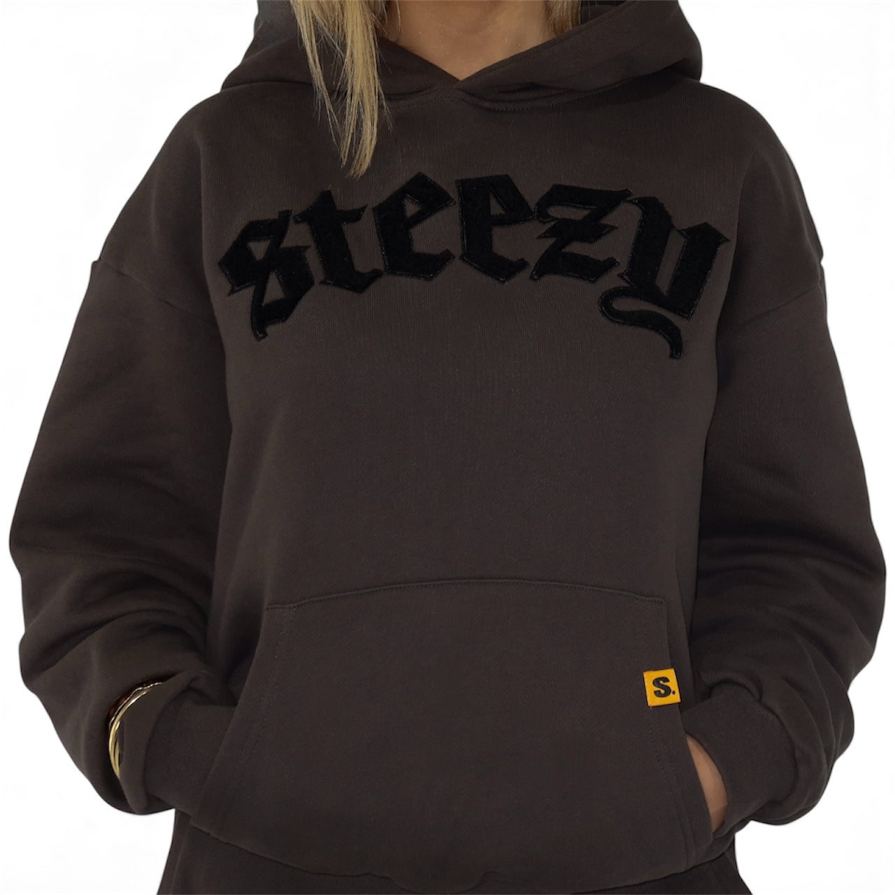 HEAVYWEIGHT CHENILLE PATCH HOODIE {ASH GREY}